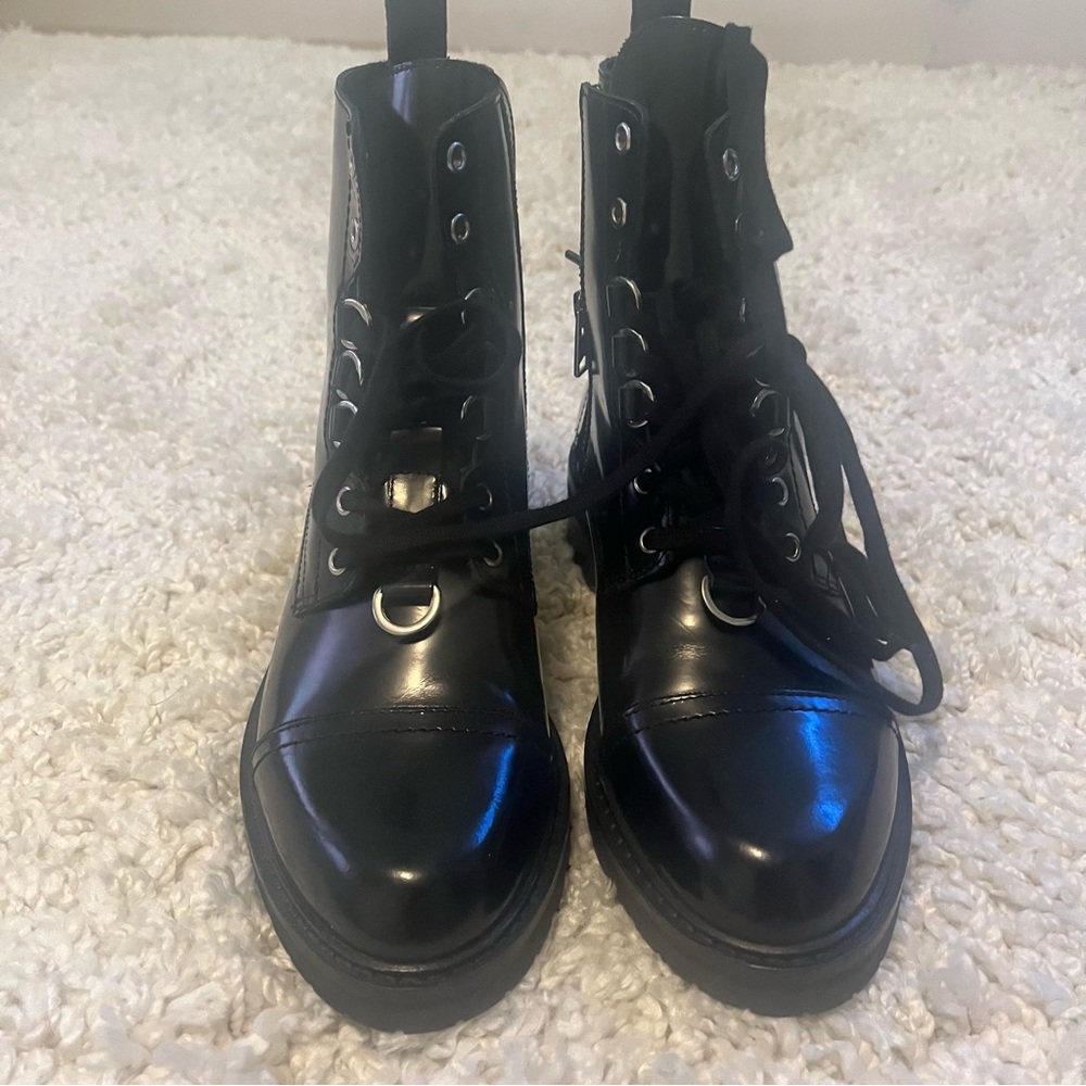 All Saints Black Leather Women's Boots NWOT